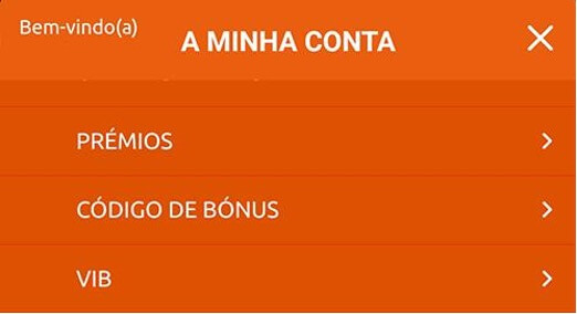 Bacana Play App - Minha Conta Menu