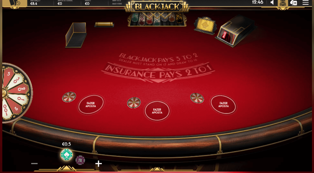Blackjack no casino da Betclic
