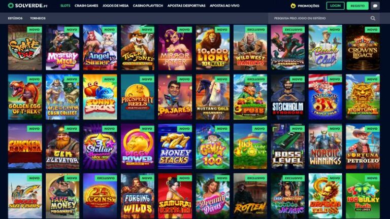Jogos de casino grátis na Solverde