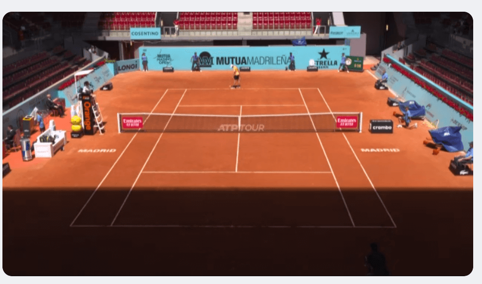 Live streaming de um jogo de tenis na Betclic