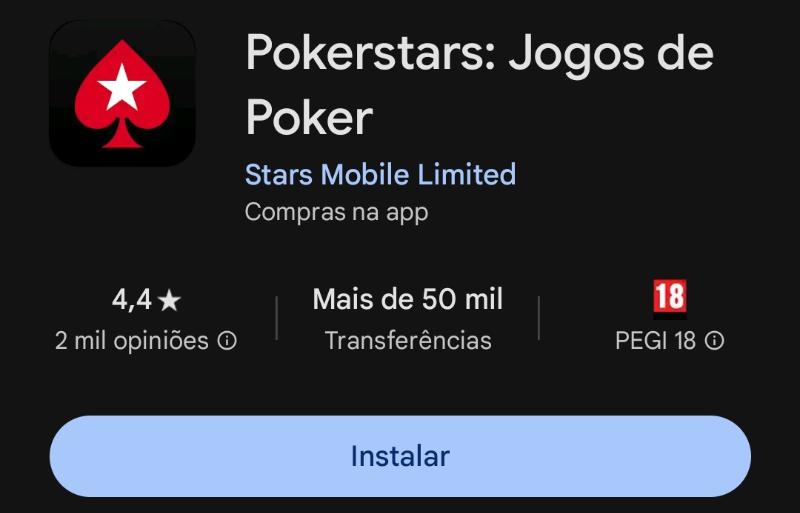 Download pokerstars app no Android