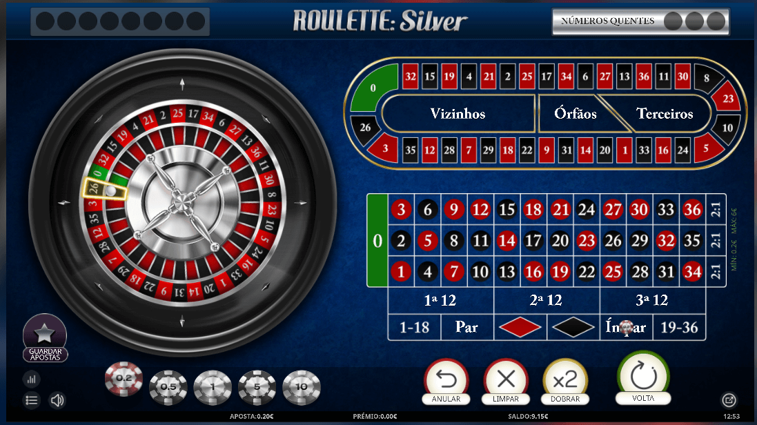 Ruleta: Silver no casino da Betclic