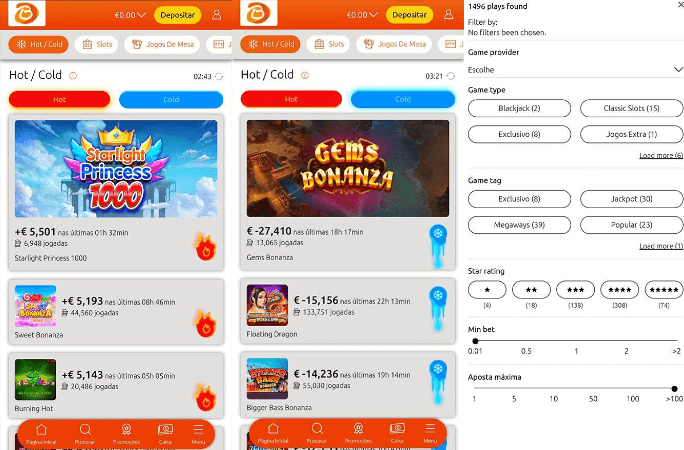 ScreenShots do Aplicativo Bacana Play