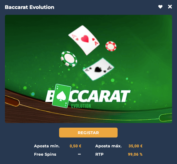 Baccarat no Casino Portugal