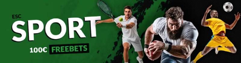 Bónus de boas-vindas de desporto da ESC Online.