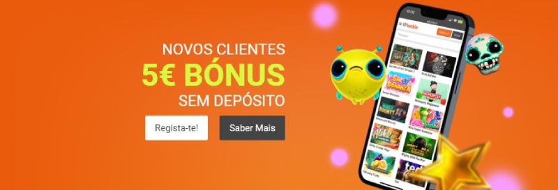 Novo bónus da Luckia de 5 euros grátis no registo