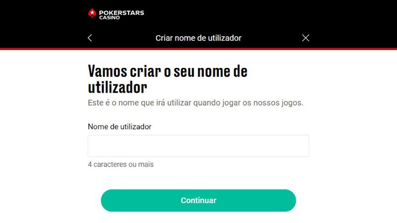 criar conta Pokerstars