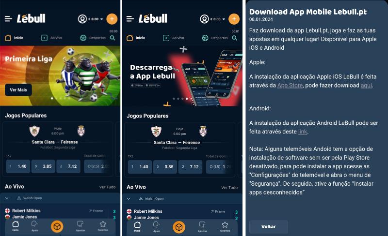 Download da Lebull App