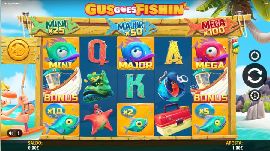 Slot Machine Gus Goes Fishing