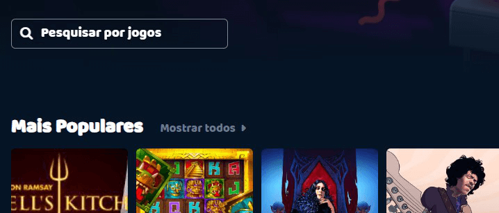 Pesquisa de jogos de casino na LeBull