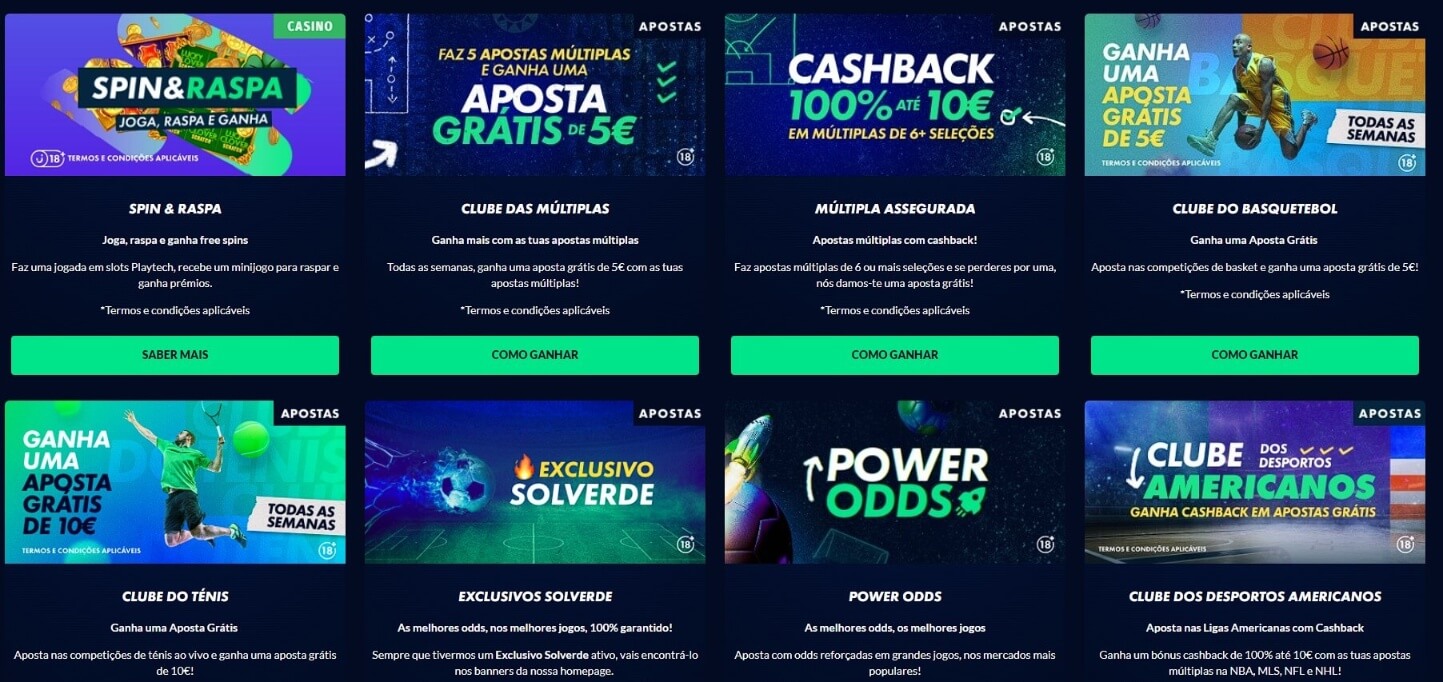 Bónus e Promoções Solverde Online