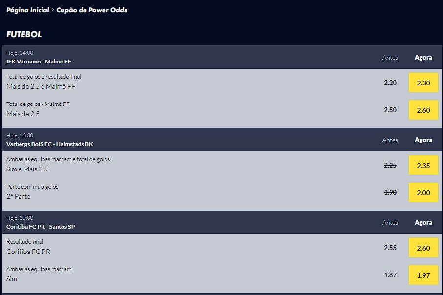 Power Odds Solverde Online