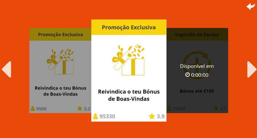 Promoções exclusivas disponíveis