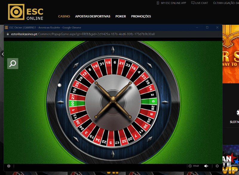 Ruleta no ESC Casino