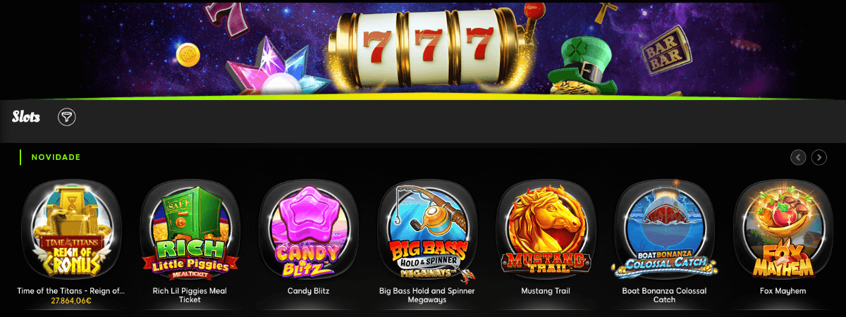 Slot machines disponíveis no 888casino