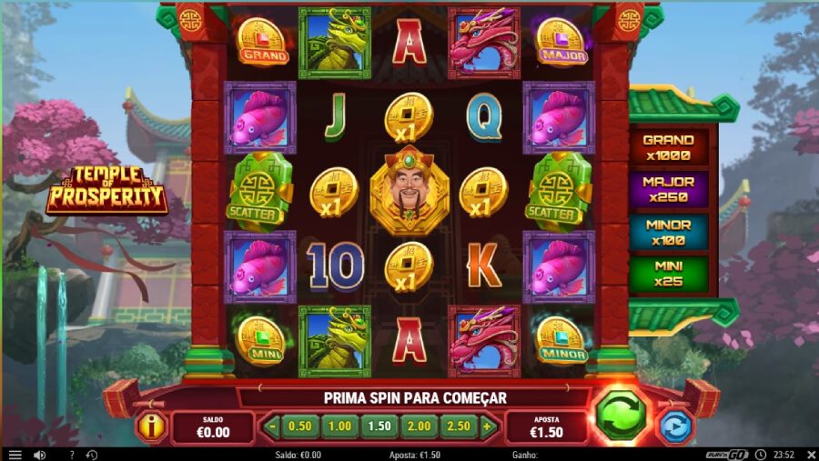 Slot Machine Temple of Prosperity
